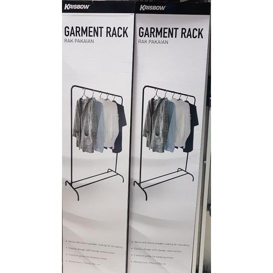 Jual >>>>>] KRISBOW Gantungan Baju / Rak Pakaian Gantung / Stand Hanger ...