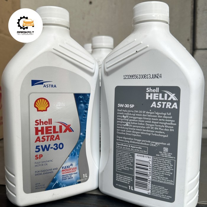 Jual PROMO Shell Helix Astra 5W-30 SP Fully Synthetic For Gasolin ...