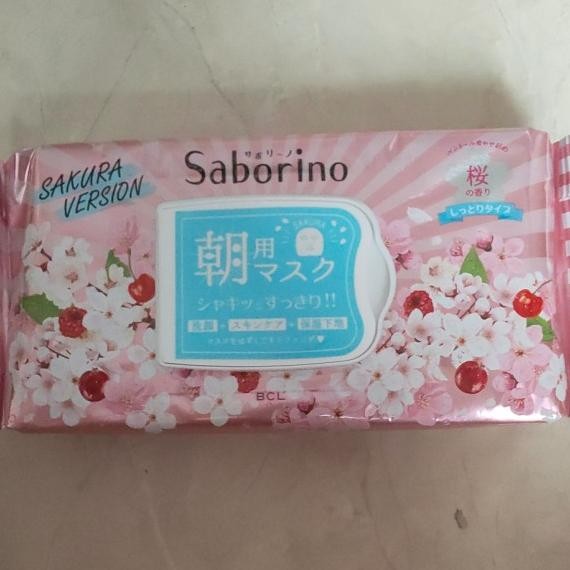 Jual Sabno Morning Facial Sheet Mask Sakura 28Pcs | Shopee Indonesia