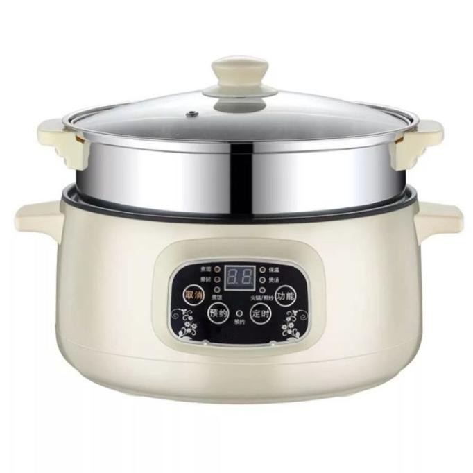 Jual Ptr 3.2L Panci Listrik Serbaguna 26Cm/Smart Pan Timer Setting ...