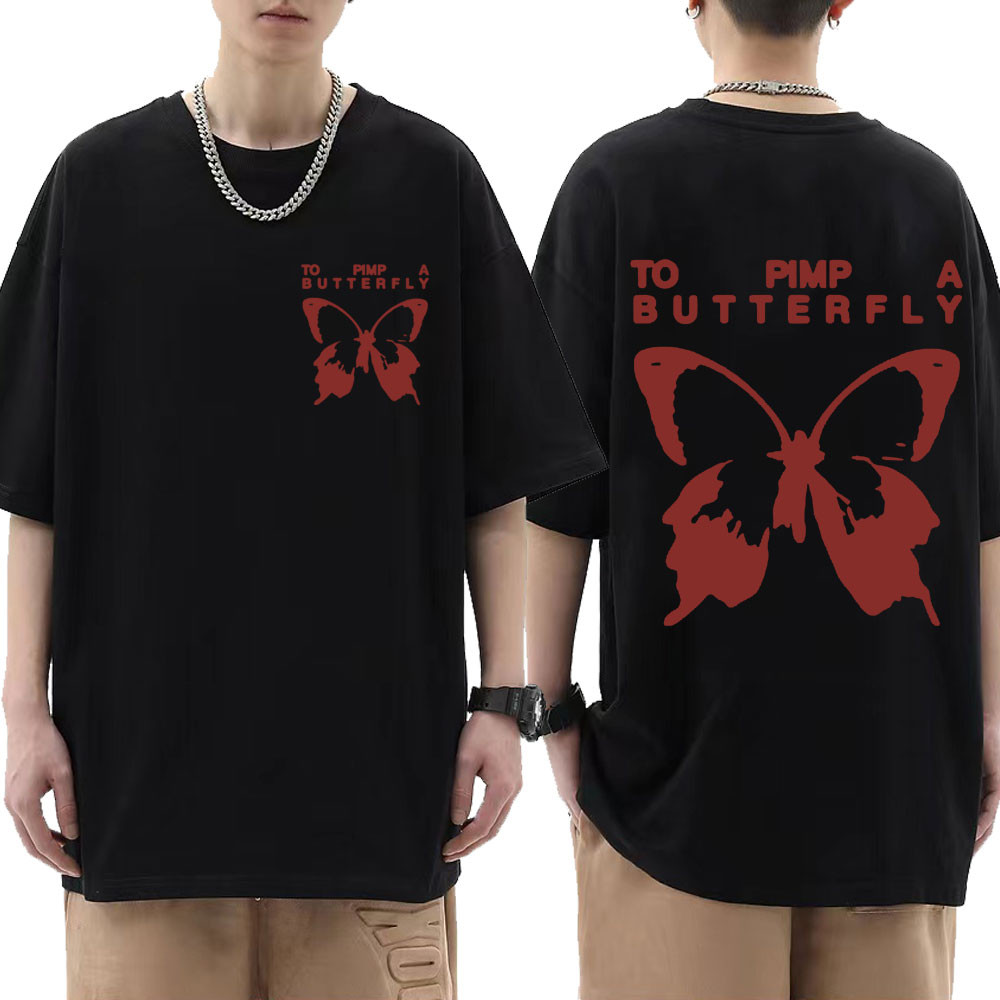 Jual Kaos Kendrick Lamar Untuk Germo Pakaian Kupu-kupu Rapper T Male ...