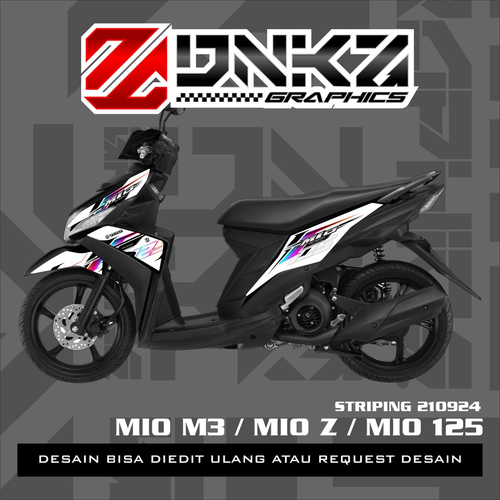 Jual Stiker Mio M3 Terbaru Decal Striping Standar Original Stiker Mio Z ...