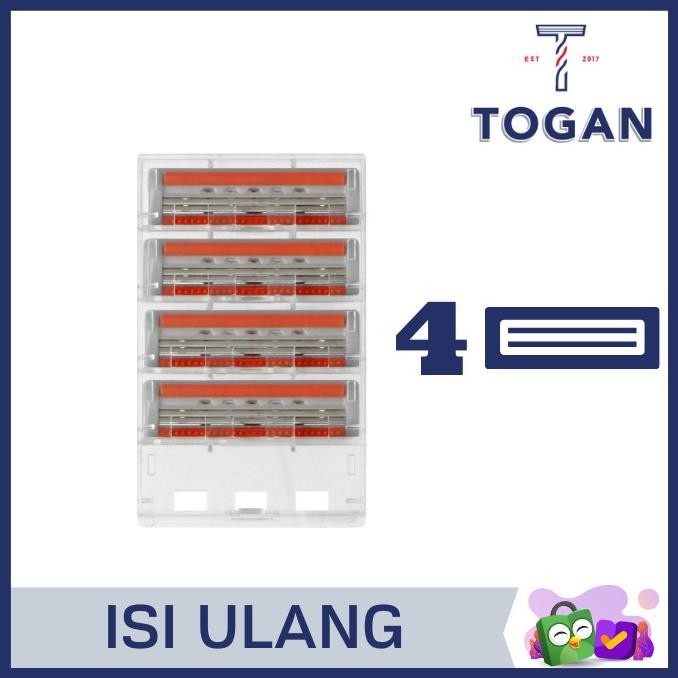 Jual Togan Isi Ulang (Refill) Pisau Cukur (Alternatif Mach Turbo ...
