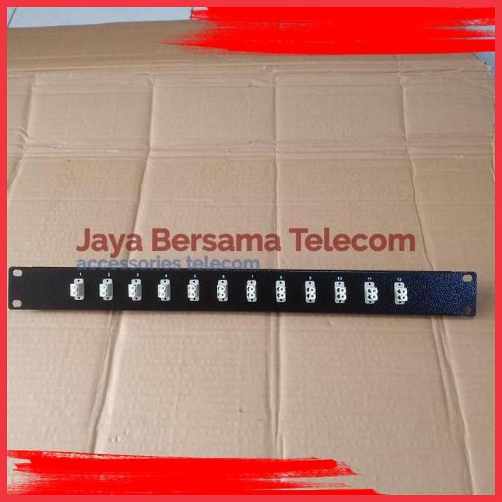 Jual (JBT) PATCH PANEL FO 24CORE LC-LC MULTIMODE OM2 KOMPLIT ADAPTER LC ...