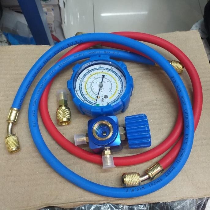 Jual NEW testing manifold alat pengisian freon ac inverter r32 r410 ...
