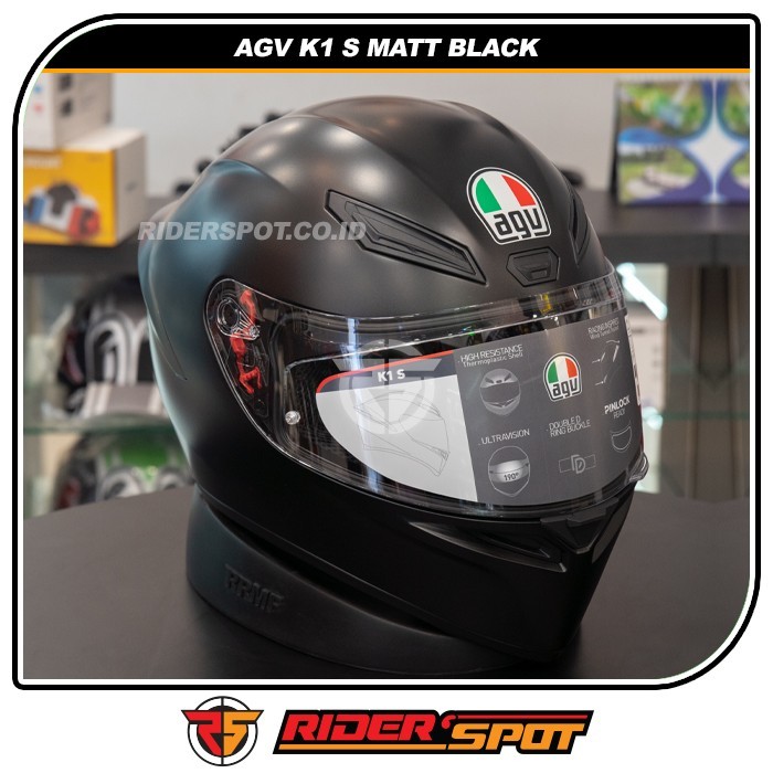 Agv K1 Black Matt AGV K1 S Solid Matt Black Helmet