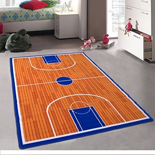 Jual Pro Rugs Kids Basketball Court Sports Area Rug(5 Feet X 7 Feet ...