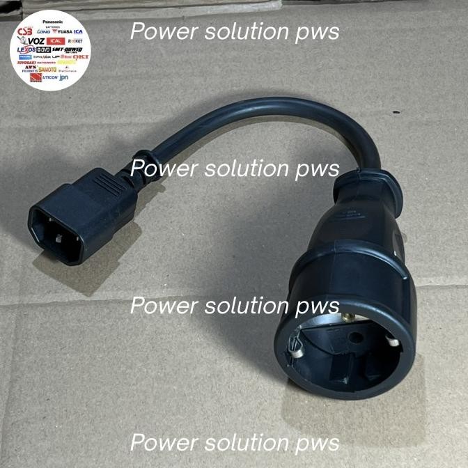 Jual Kabel extension C14 to CEE7/7 SHUKO. Cable Converter Colokan UPS ...
