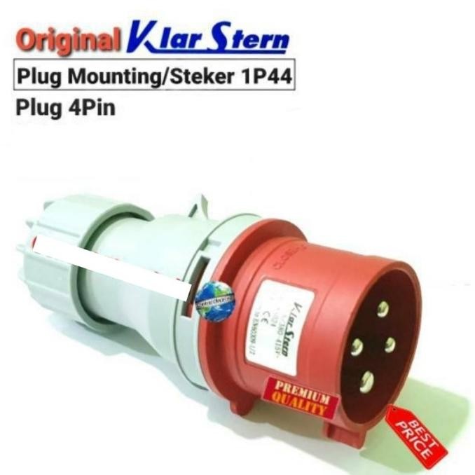 Jual Klarstern steker plug/socket mobile mounting 4pin 16A | Shopee ...