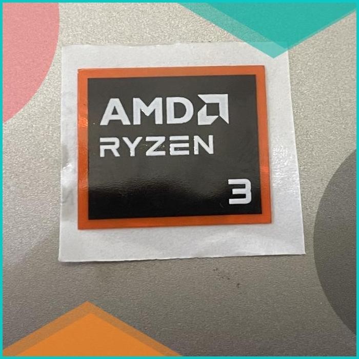 Jual Sticker stiker logo AMD Ryzen 3 8th gen original thn 2024 terbaru ...