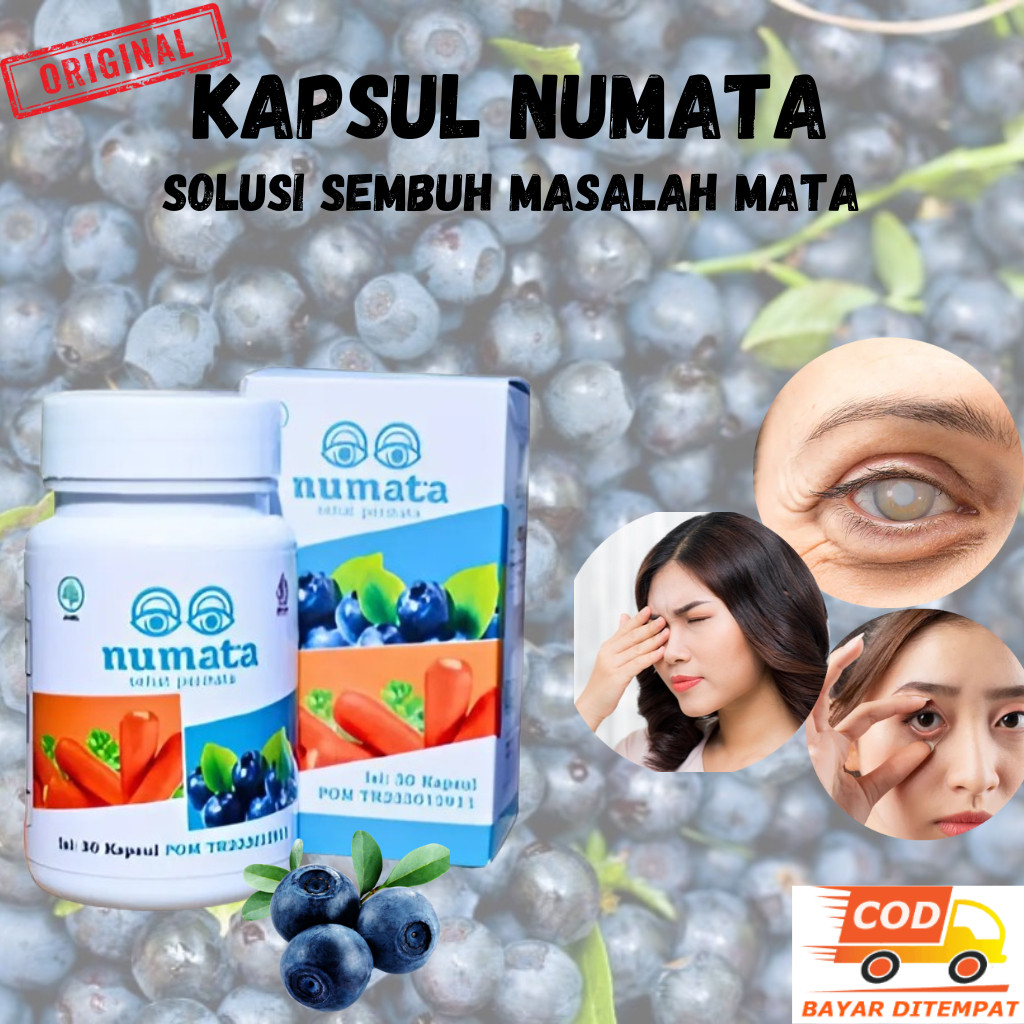 Jual Numata Kapsul Vitamin Mengatasi Mata Lelah Iritasi Kemerahan Mata ...