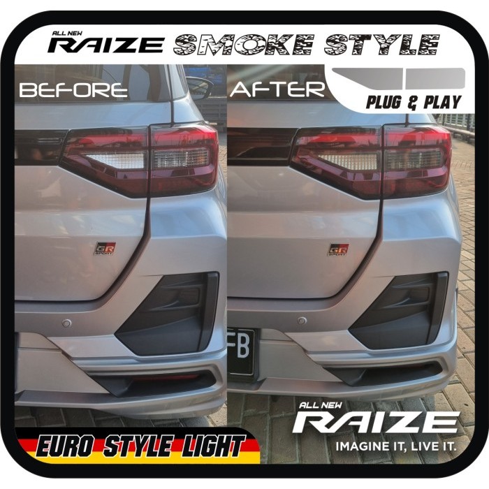 Jual Toyota Raize Custom Light Sticker Set Depan Belakang | Shopee ...