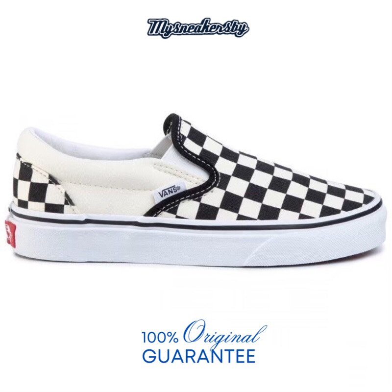 Vans Slip On Checkerboard Black White 100 Original
