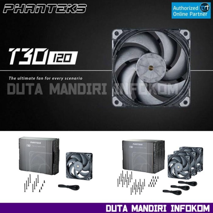 Jual HARGA DISC - Phanteks T30-120 Single I Triple Pack - High ...