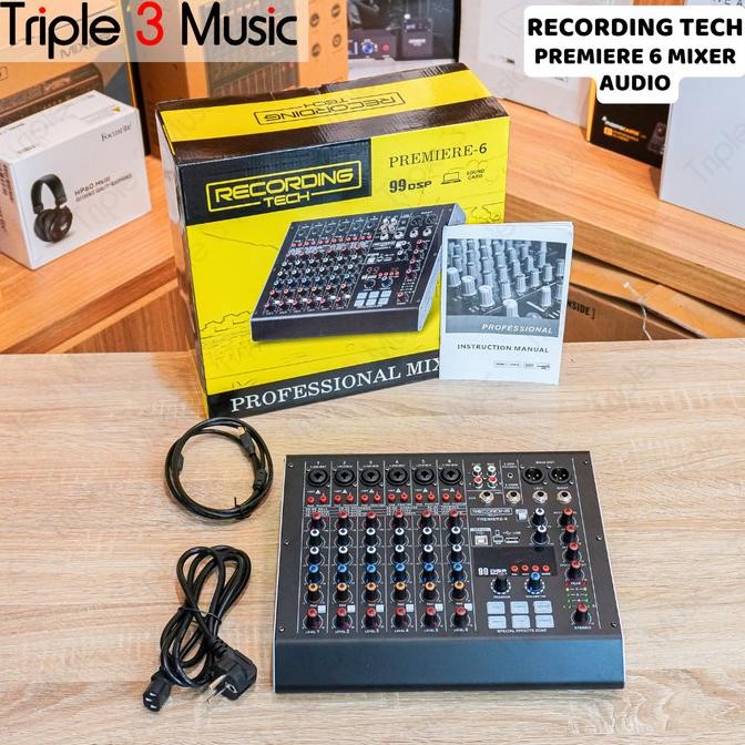 Jual Recording Tech Premiere 6 Mixer Audio 6 Channel 3musi12 Ayo Order ...