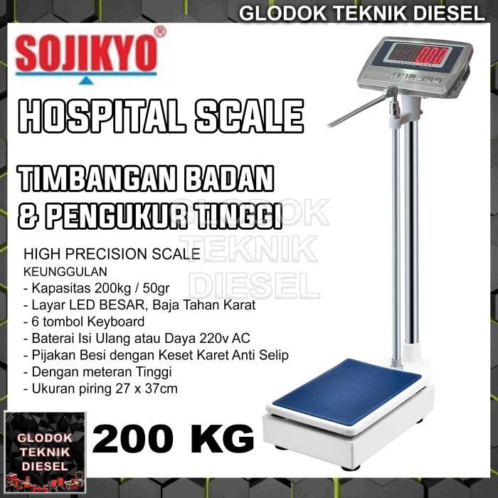 Jual Timbangan Digital Rumah Sakit + Pengukur Tinggi Badan Terbaik