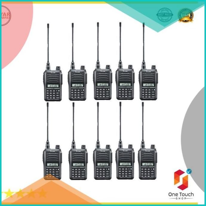Jual ICOM V-86 Paket 10 Unit HT ICOM V-86 7 Watt+Free Headset Made In ...