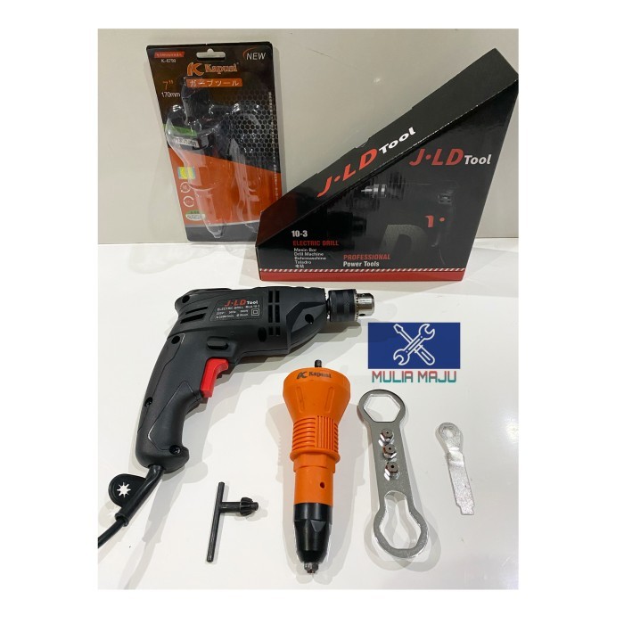 Jual Mesin Bor Jld 10mm Besi Kayu + Adaptor Bor Rivet Ripet Kapusi ...