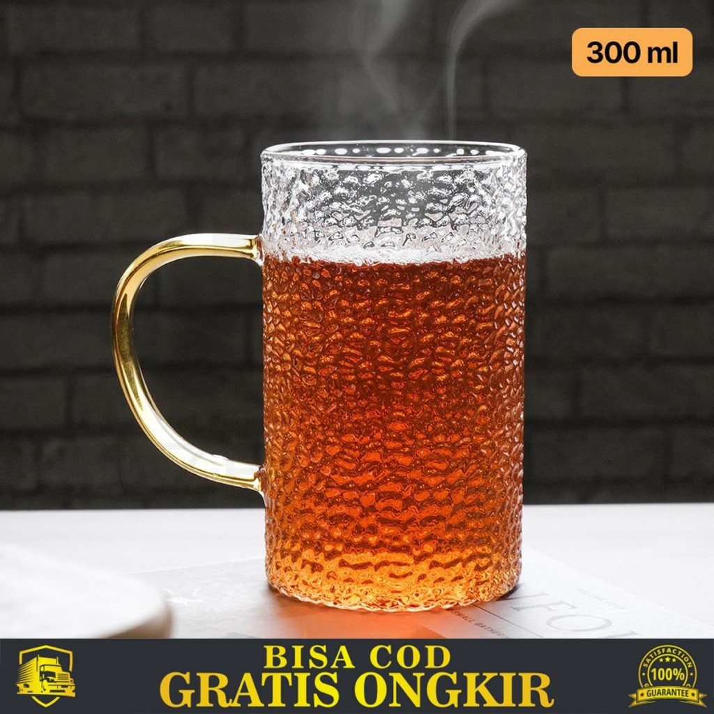 Jual GLASS CANGKIR PATTERN MOTIF MINUMAN MUG CUP GELAS KOPI SUSU ...