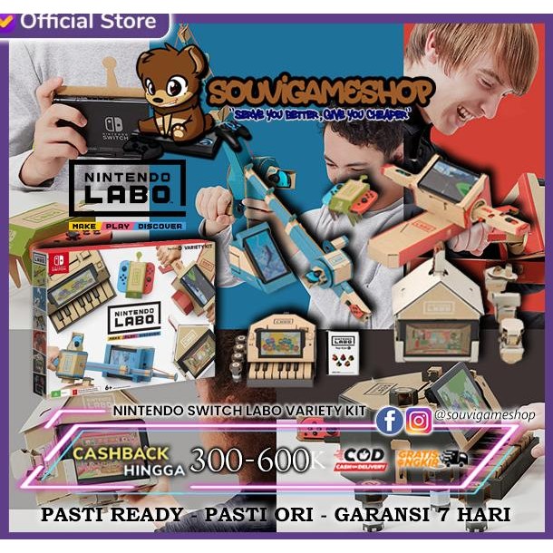 Jual Switch - PALING MURAH !! SWITCH NINTENDO LABO VARIETY KIT | Shopee ...