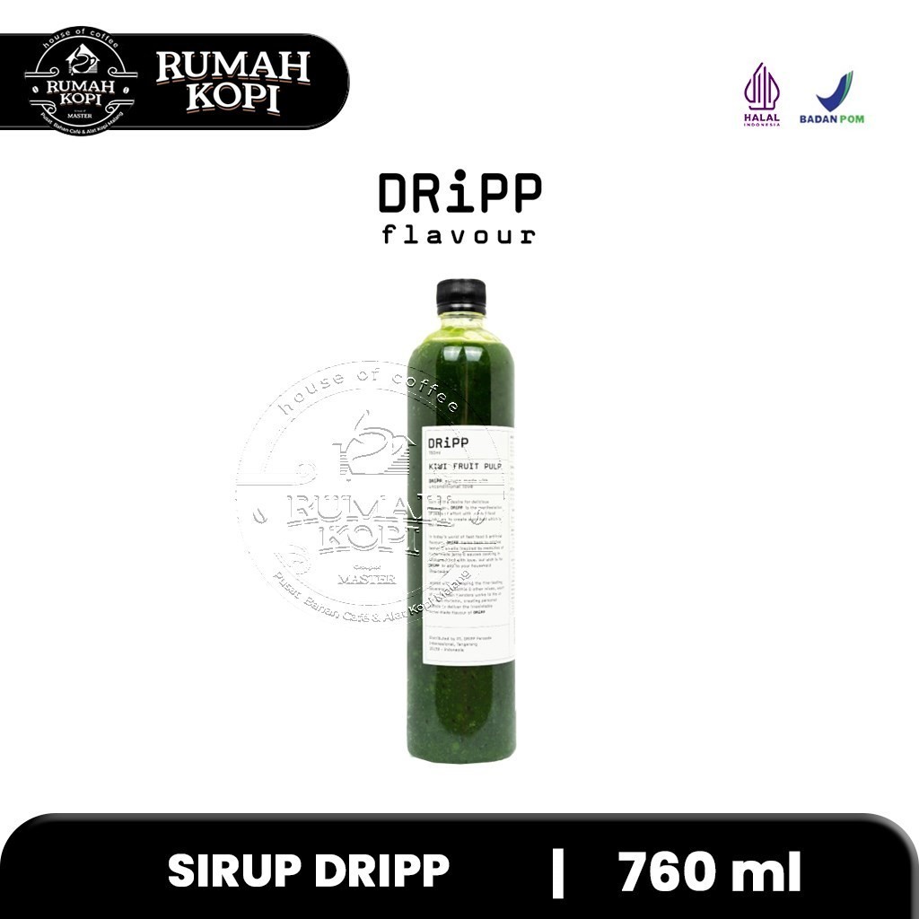Jual Kiwi Fruit Pulp DRIPP Rasa Bubur Buah Kiwi Botol Plastik 760 ml ...
