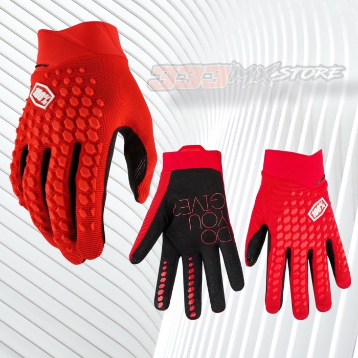 Jual Glove 100% Ride100Percent Geomatic Red Sarung Tangan 100% MX MTB ...