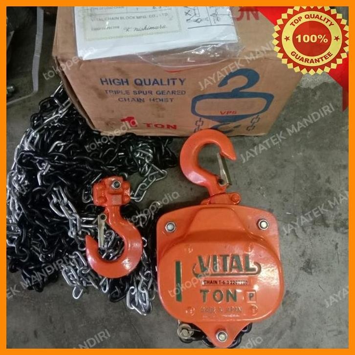 Jual (JAYAT) CHAIN BLOCK 1 TON 5 METER VITAL | Shopee Indonesia