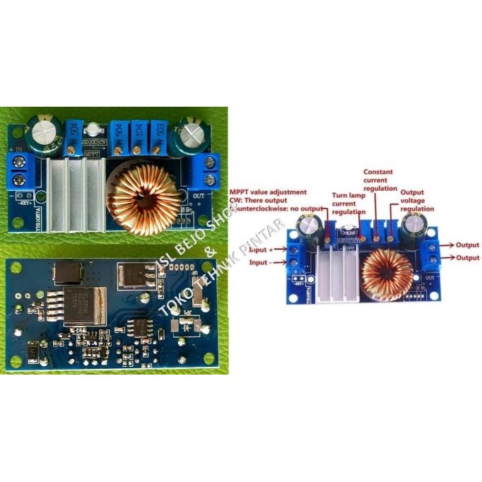 Jual Modul MPPT Solar Charger Controller DC Step Down 5A Solar Panel ...