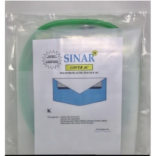 Jual PLASTIK CUCI AC 1/2 - 1PK SINAR / COVER PENCUCI AC KECIL SINAR ...