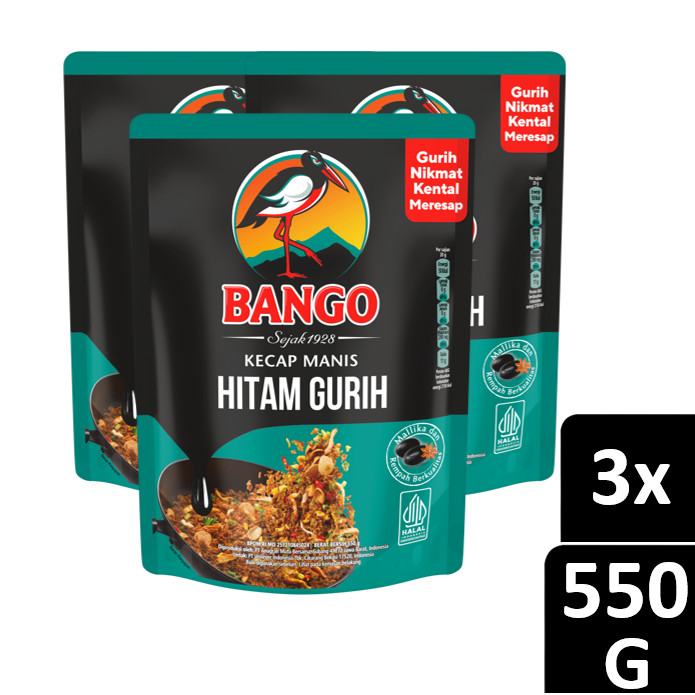 Jual BANGO HITAM GURIH 550G | KECAP MANIS HITAM GURIH TRIPLEPACK ...