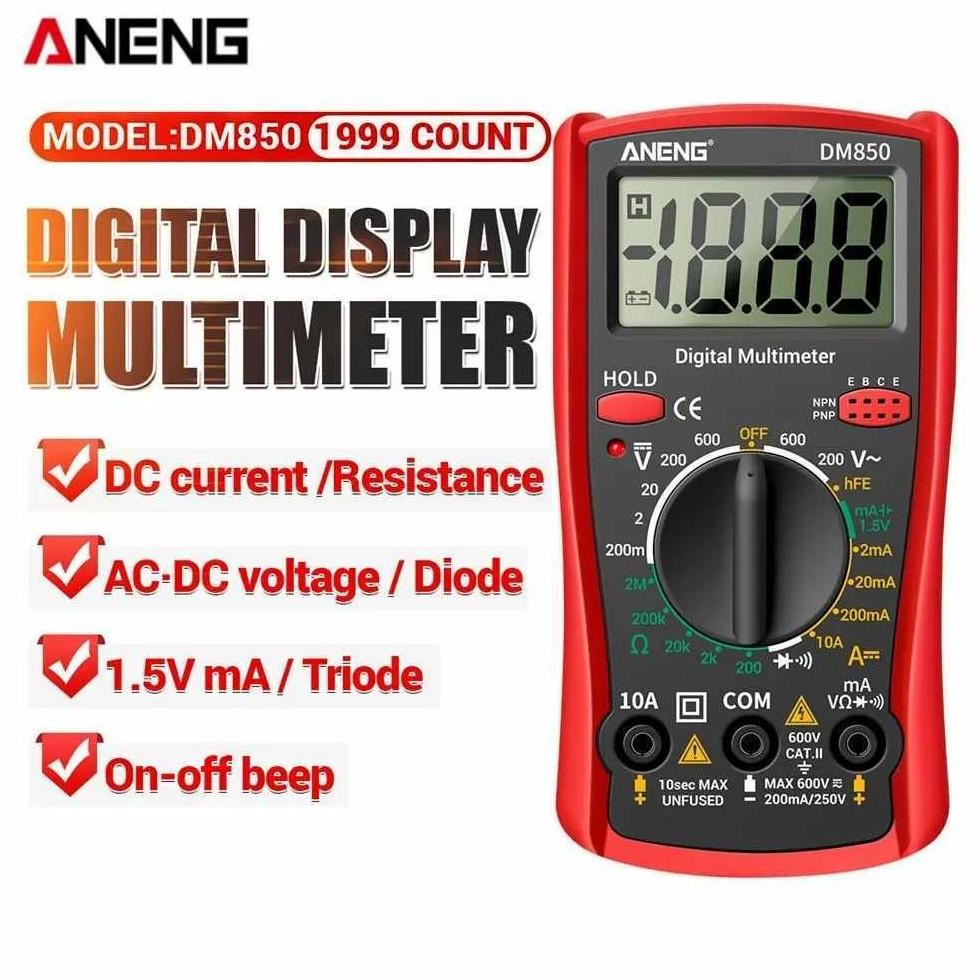 Jual Gf-5 Multimeter Digital Lcd Dm850 Alat Ukur Tegangan Arus ...
