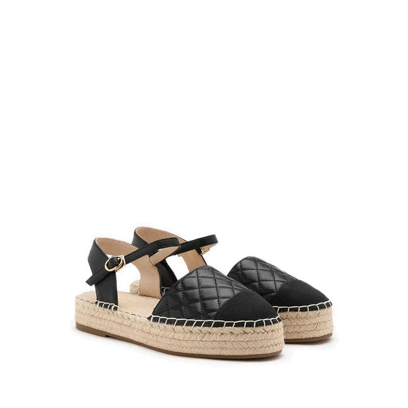 Hans Quilted Espadrille Slingbacks