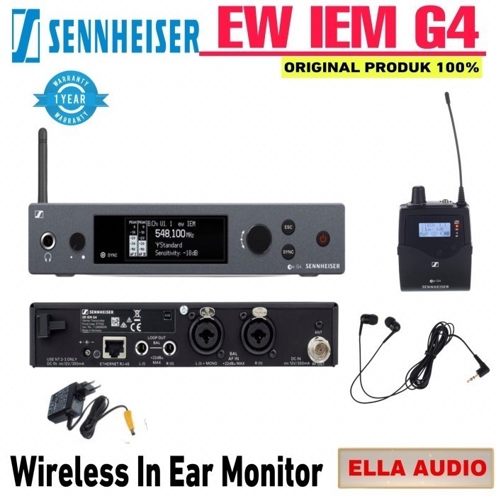 Jual Grab Nows Sennheiser Ew Iem G4 In Ear Monitoring Wireless System ...