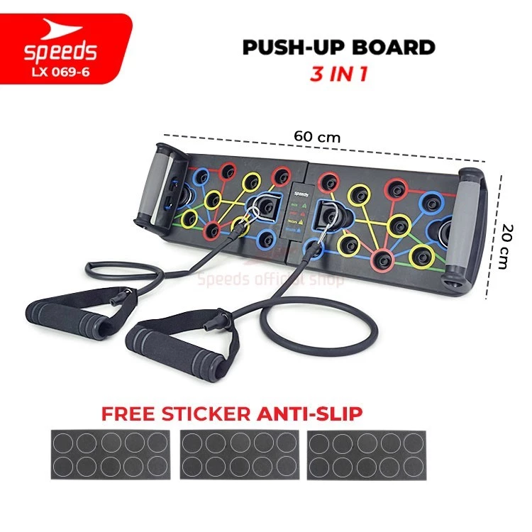 SPEEDS Push Up Stand Bar Alat Bantu Push Up Bar Olahraga Fitness Pegangan Push Up 069-6