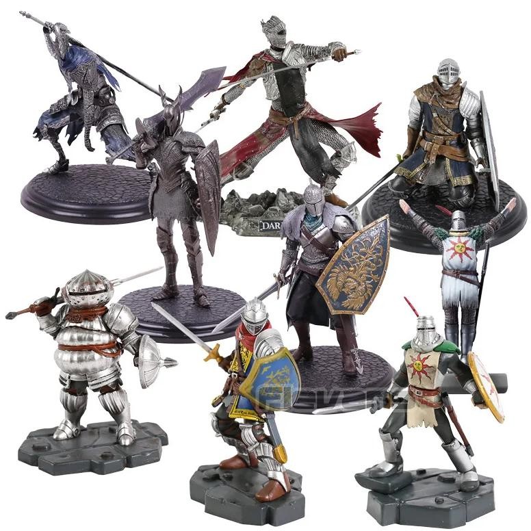 Dark Souls Figure Bonfire Led Light Black Faraam Knight Figurine Sculpt Artorias The Abysswalker Action Figures