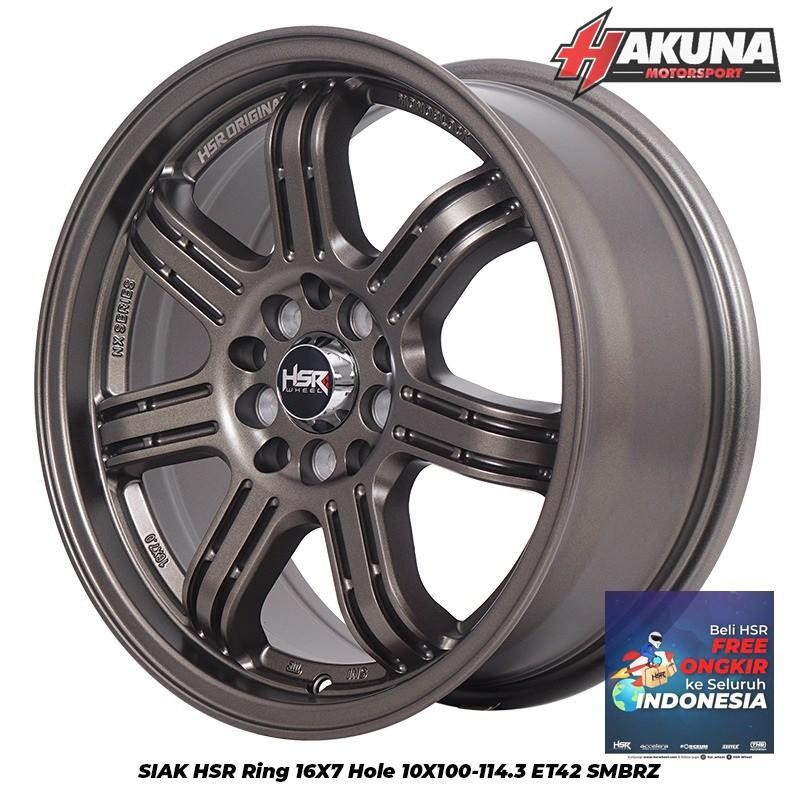 Jual Velg Mobil R16 Merk Hsr Siak Ring 16 Lebar 7 Lubang Baut 5 Buat ...
