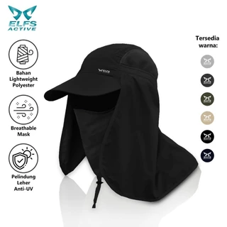 ELFS ACTIVE Topi Mancing Multifungsi Fishing Hat Anti UV Masker Jepang Outdoor Hat IMPORT
