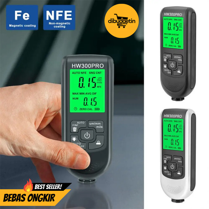 Jual Terbaru Digital Coating Paint Thickness Gauge Alat Ukur Ketebalan ...