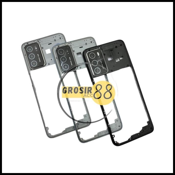 Jual BEZEL TULANG TENGAH FRAME RANGKA TUTUP MESIN OPPO A16 ORIGINAL ...