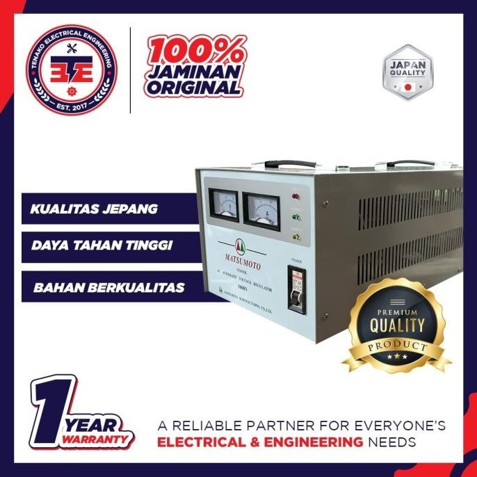 Jual STABILIZER 5000 WATT STAVOL MATSUMOTO 5000N ORIGINAL DAN ...