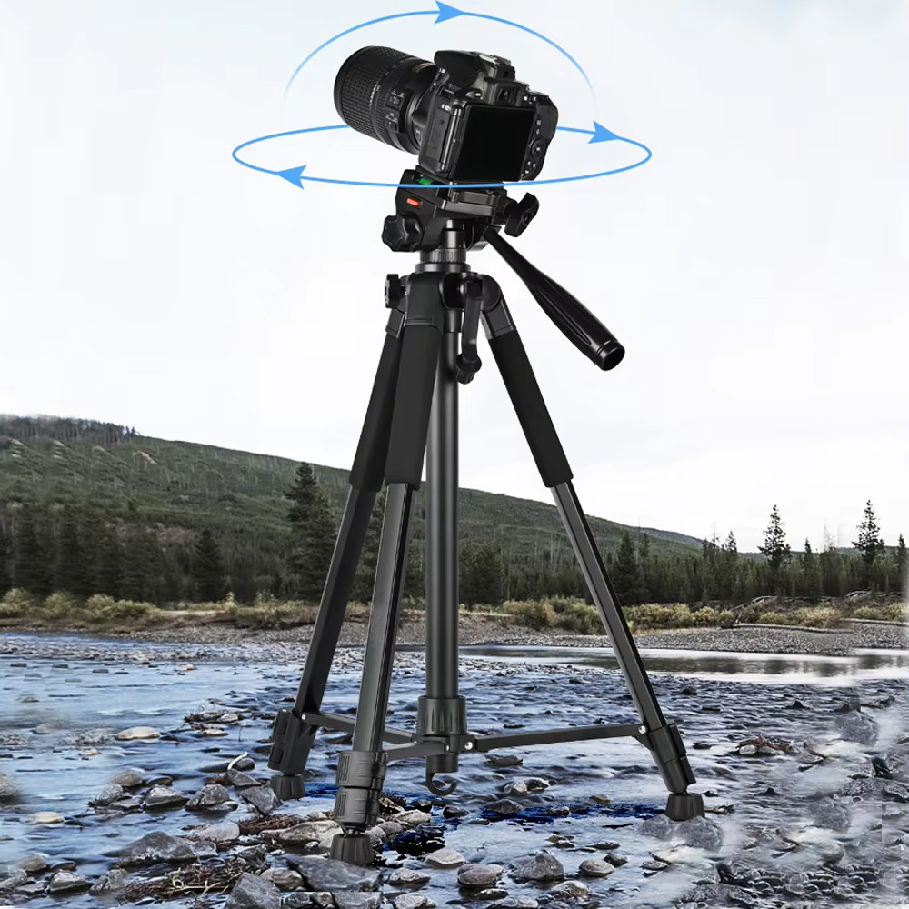 Jual Tripod Kamera 3 Section 360 Panoramic Quick Release 1.68M - D-700H ...