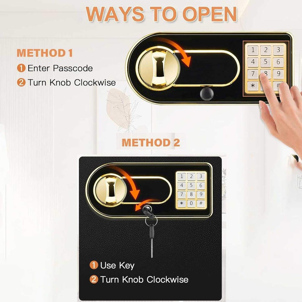 Jual LIFONG Kotak Brankas Digital Multifungsi Safety Box Password 8 ...