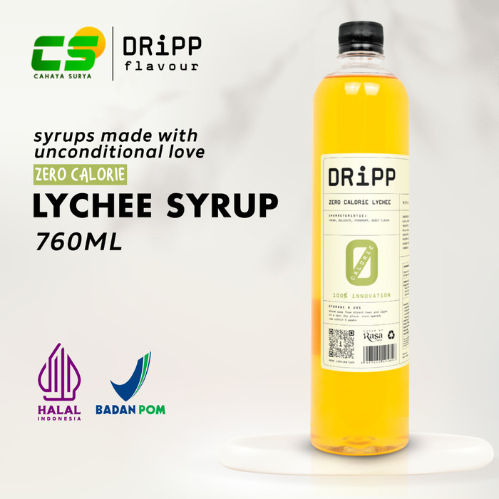 Jual Dripp Sirup / Syrup - Zero Calorie Lychee Syrup 760 ml (Sirup Leci ...