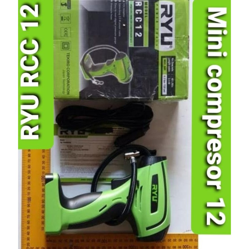 Jual Ryu Rcc12 Pompa Angin Ban Mobil Dc Mini Air Compressor 12V ...