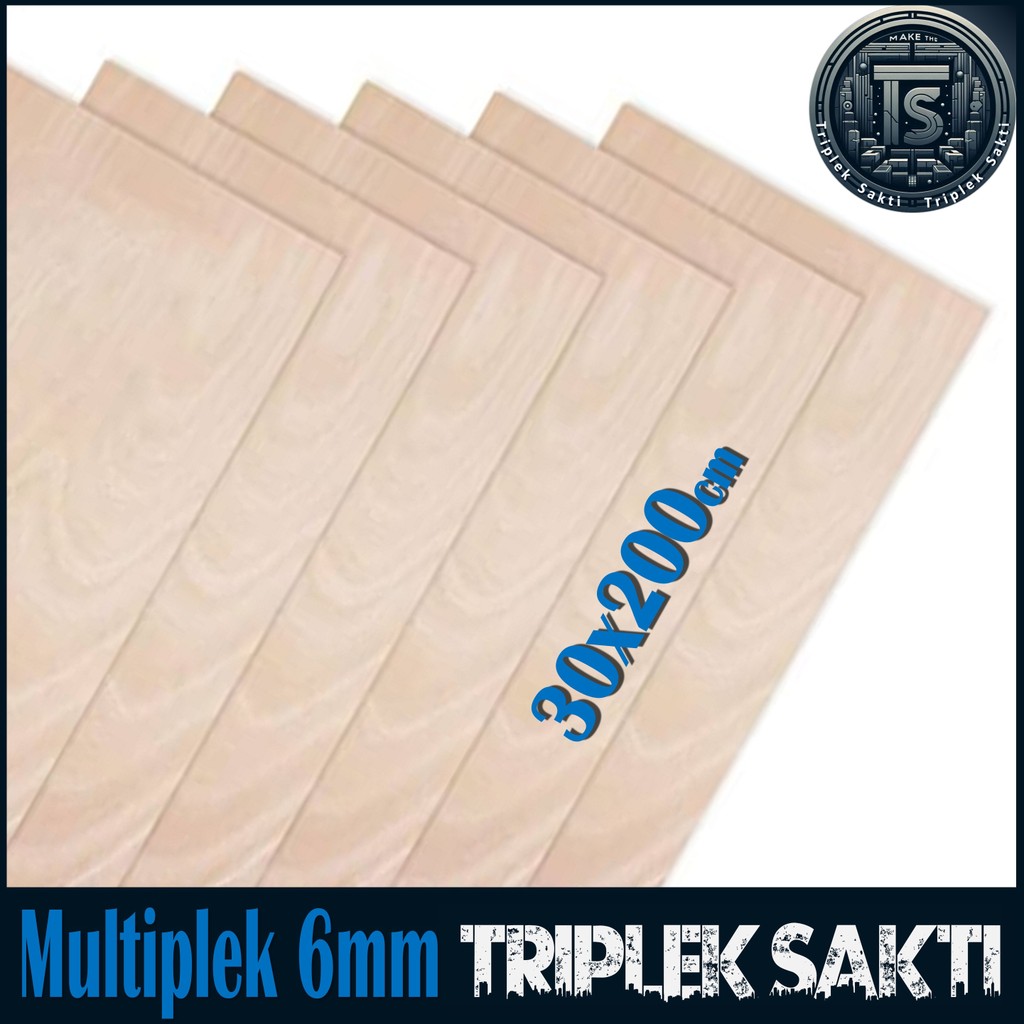 Jual Multiplek Triplek 6mm 30x200 cm ISI 2 LEMBAR ( 6 mm | 30x200cm ...
