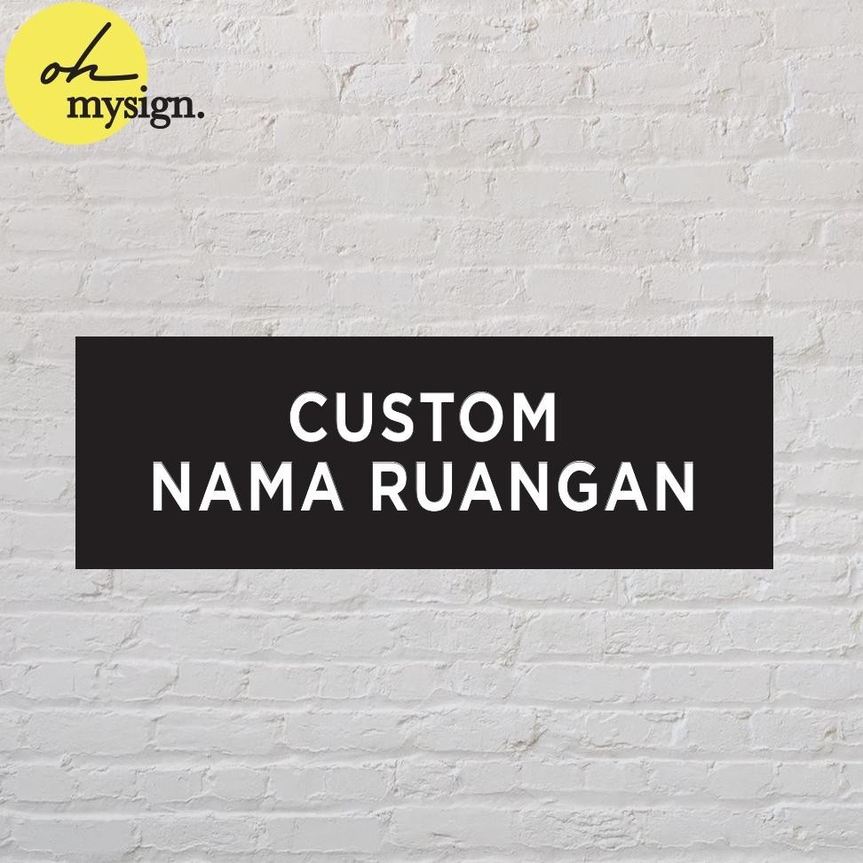 Jual SPECIAL Custom Sign Board Nama Ruangan Akrilik Print Papan Nama ...
