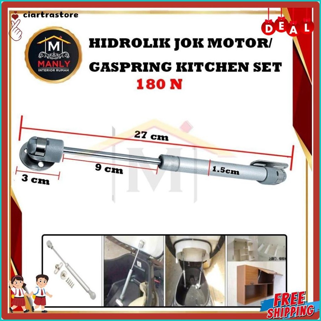 Jual Hidrolik Jok Motor / Hidrolik Kitchen Set / Gas Spring Jok Motor ...