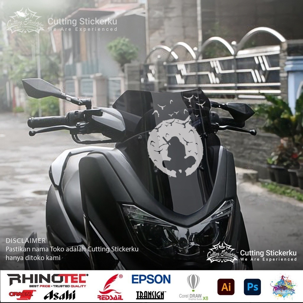 Jual Cutting Stiker Itachi Uchiha Siluet Variasi Motor Mobil Sticker ...