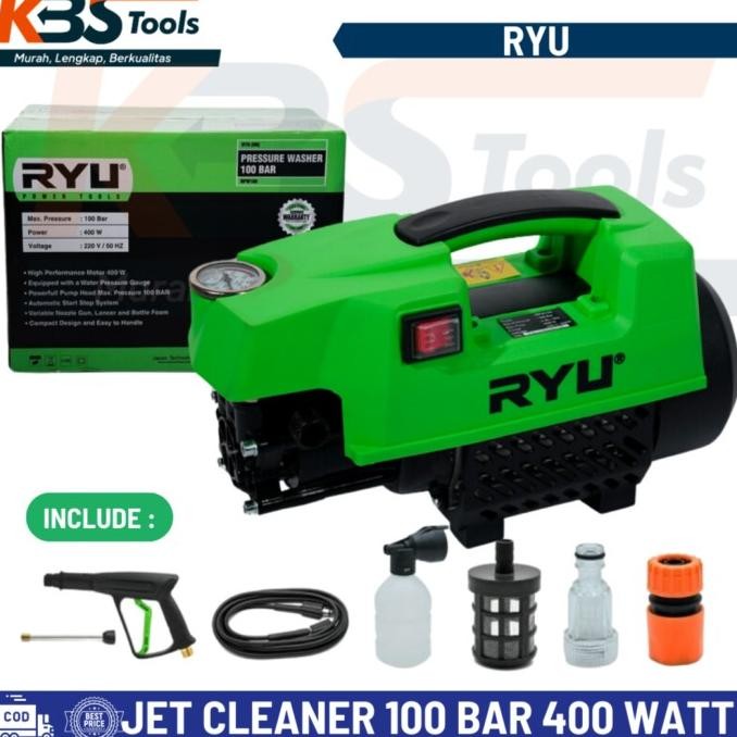 Jual MESIN STEAM CUCI MOBIL MOTOR RYU - JET CLEANER OTOMATIS 100 BAR ...