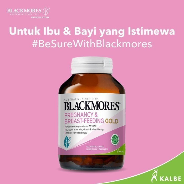 Jual Blackmores Pregnancy & Breastfeeding Gold Improved Formula 120 ...